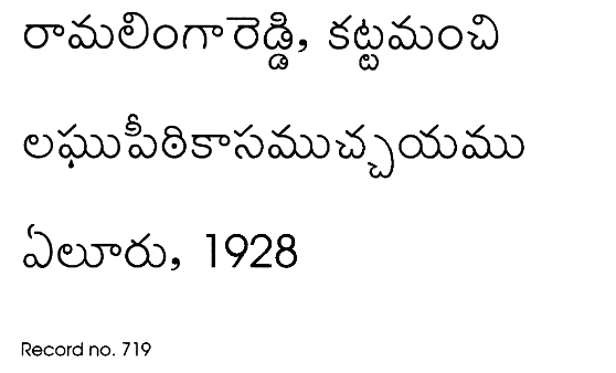 లఘుపీఠికాసముచ్చయము 