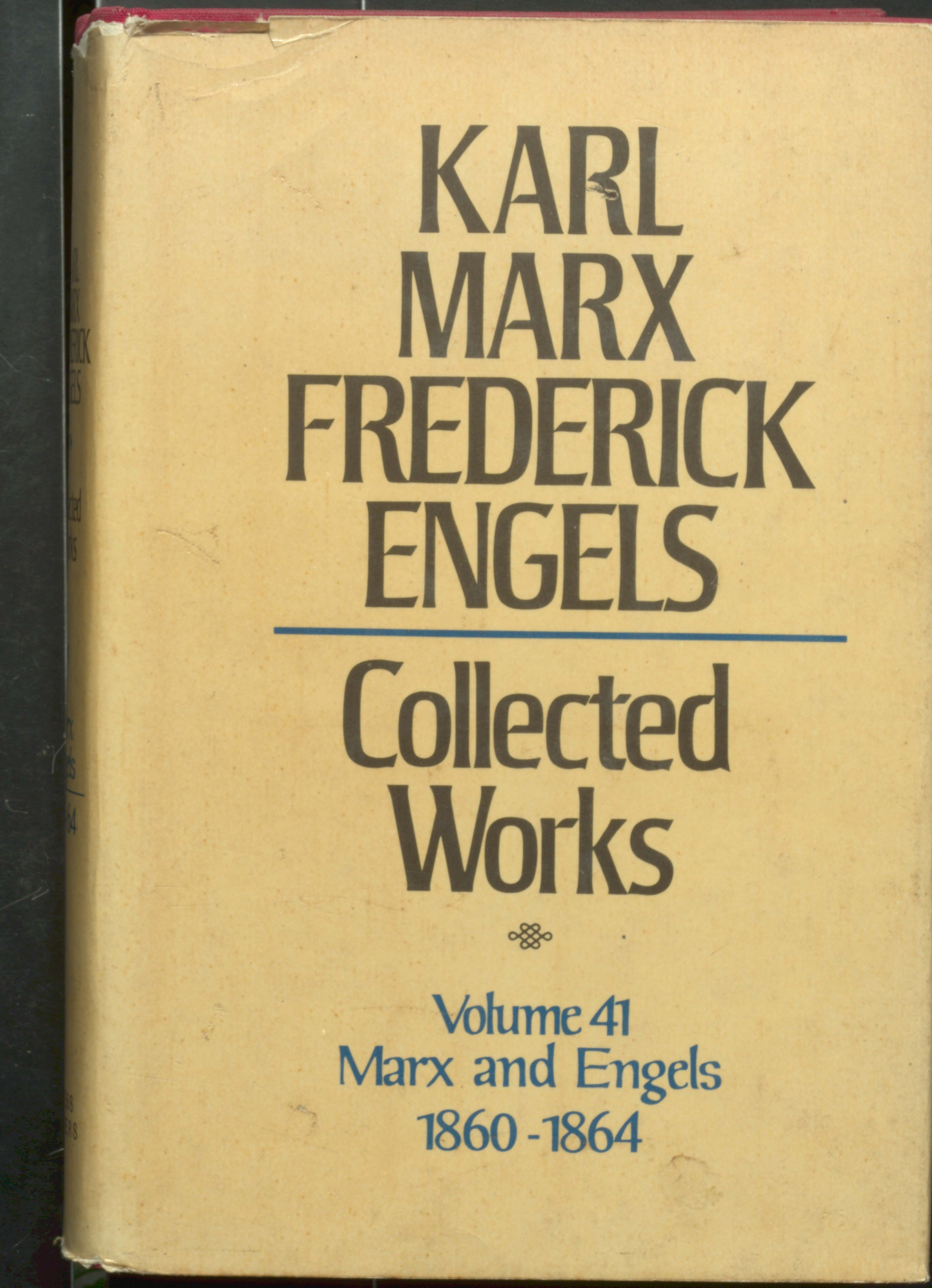 Karl Marx frederick Engels Collected Works (V-41)1860-1864