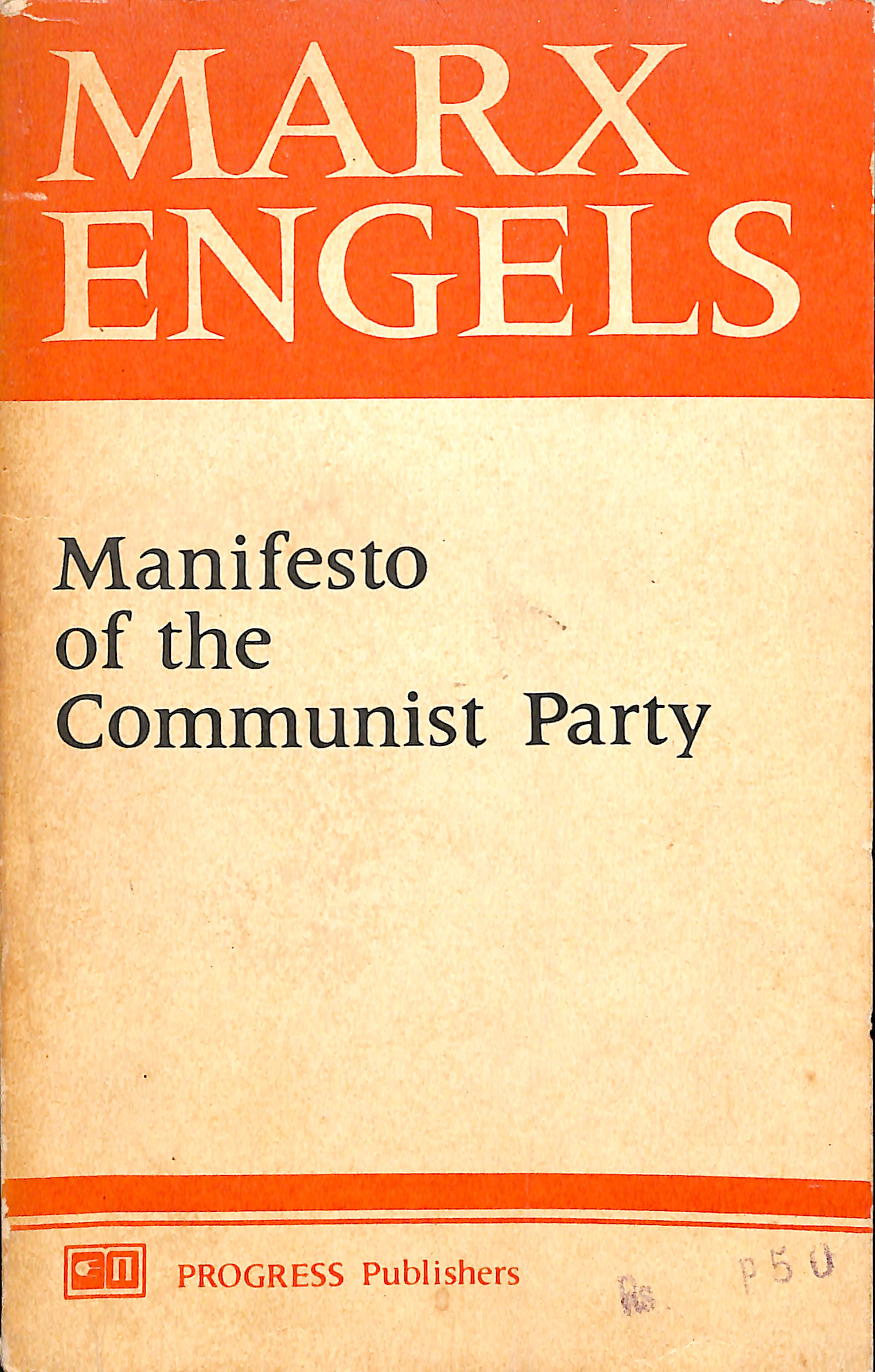 MARX ENGELS Manifesto of the communist party