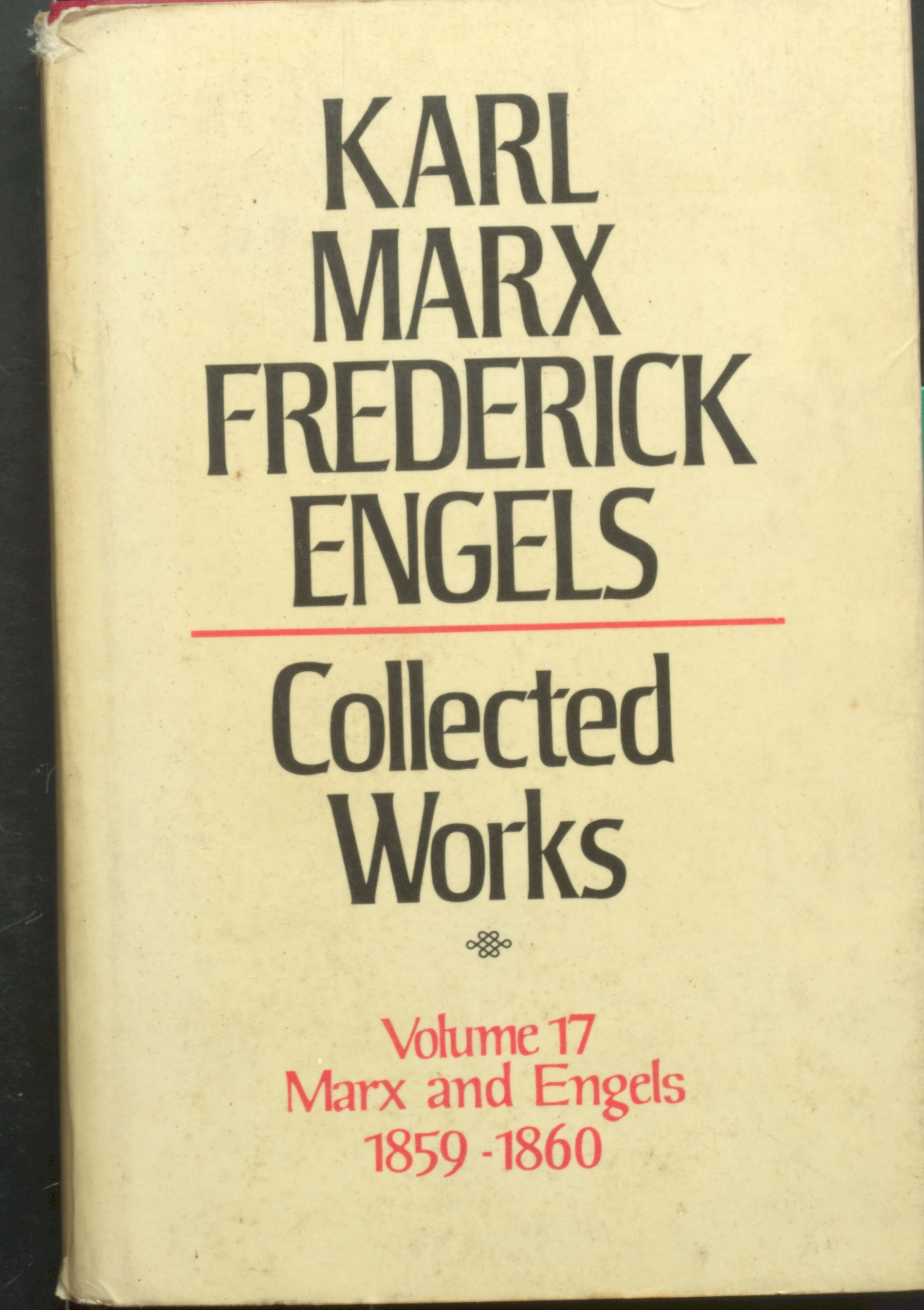 KARL MARX  FREDERICK ENGELS Collected works Vol- 17  Marx and engels (1859-60)