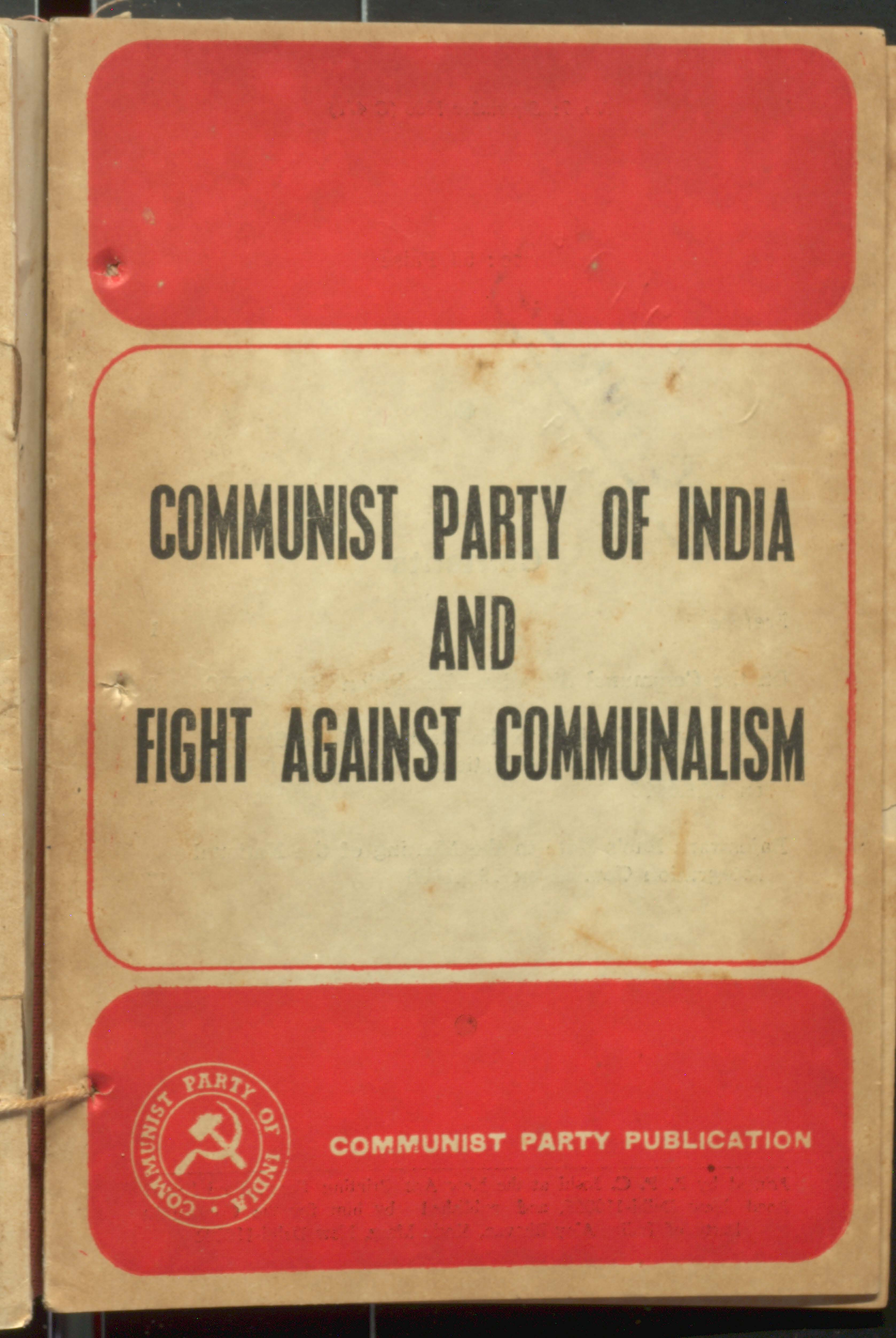 Communist party of India and fight against communalism