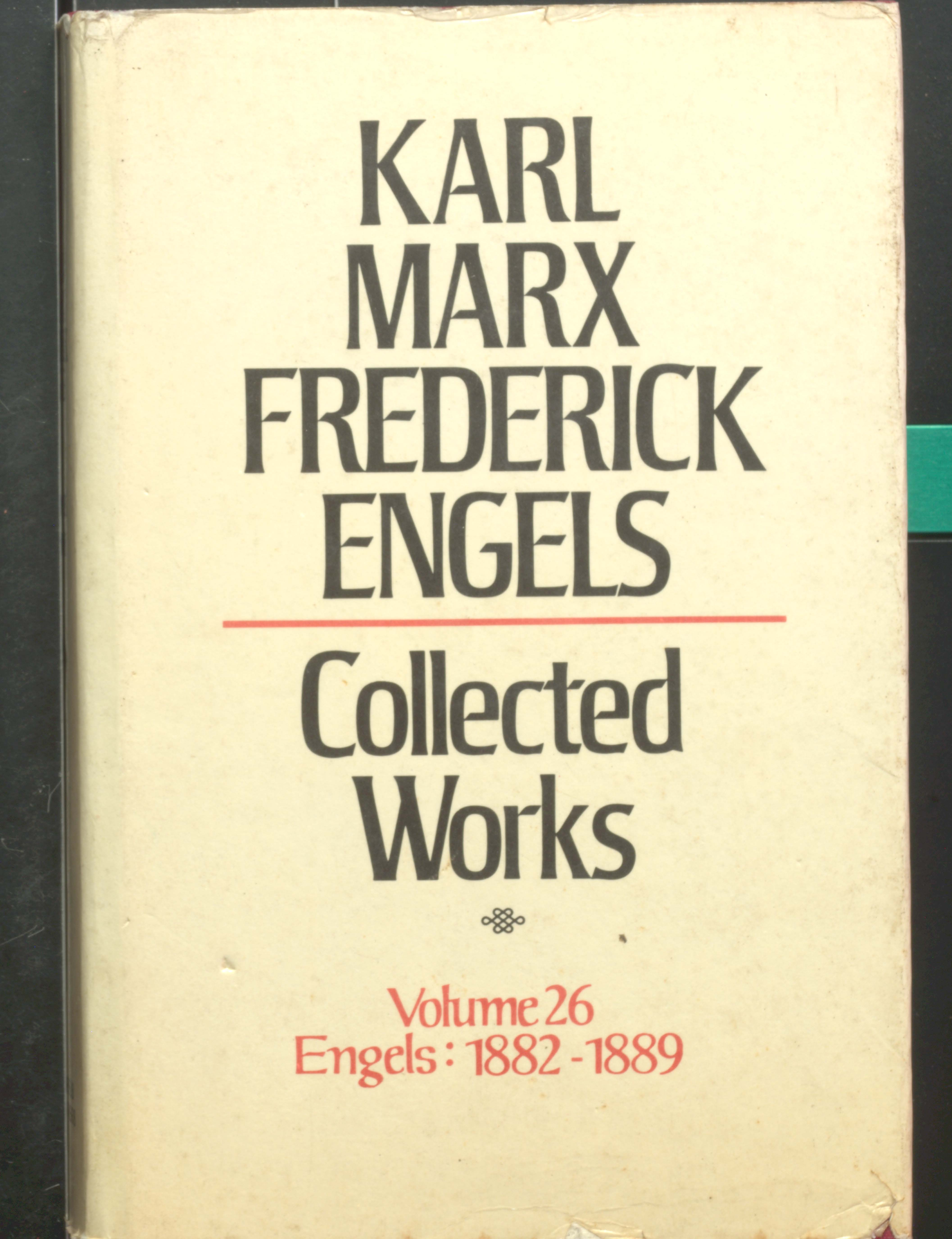 Karl Marx Frederick Engels Collected Works (V-26 1882-1889)