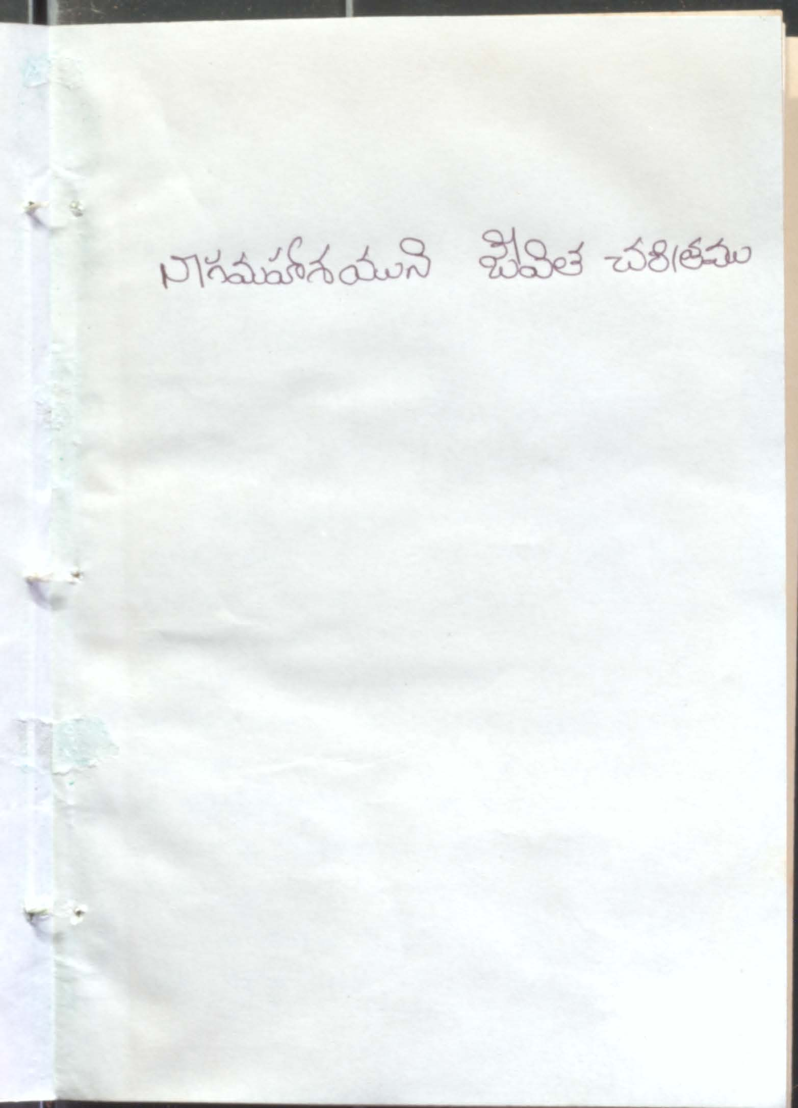 Nagamahashayuni jeevitha charitramu