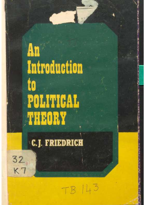 An Intrudoction to Political Theory