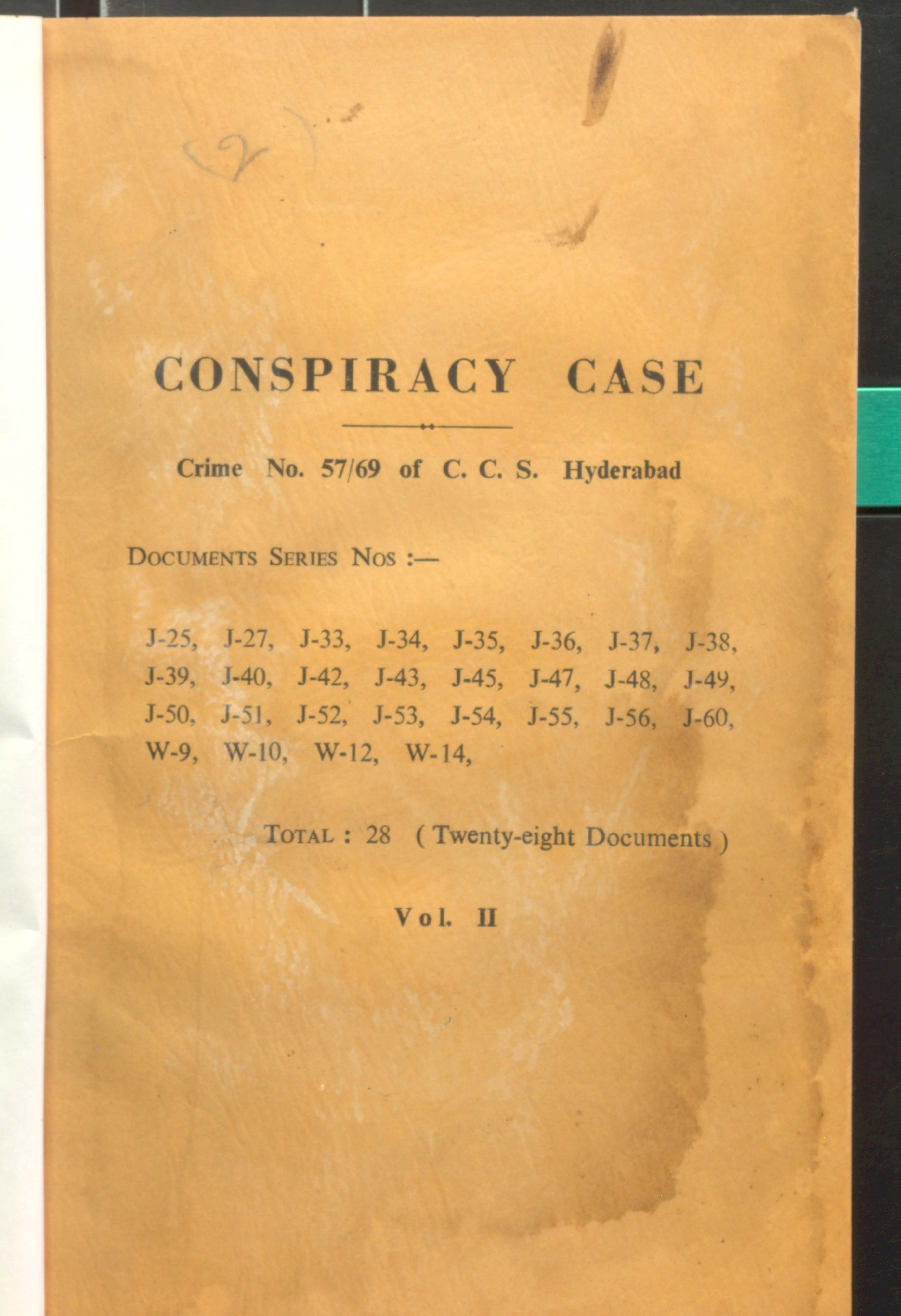 CONSPIRACY CASE