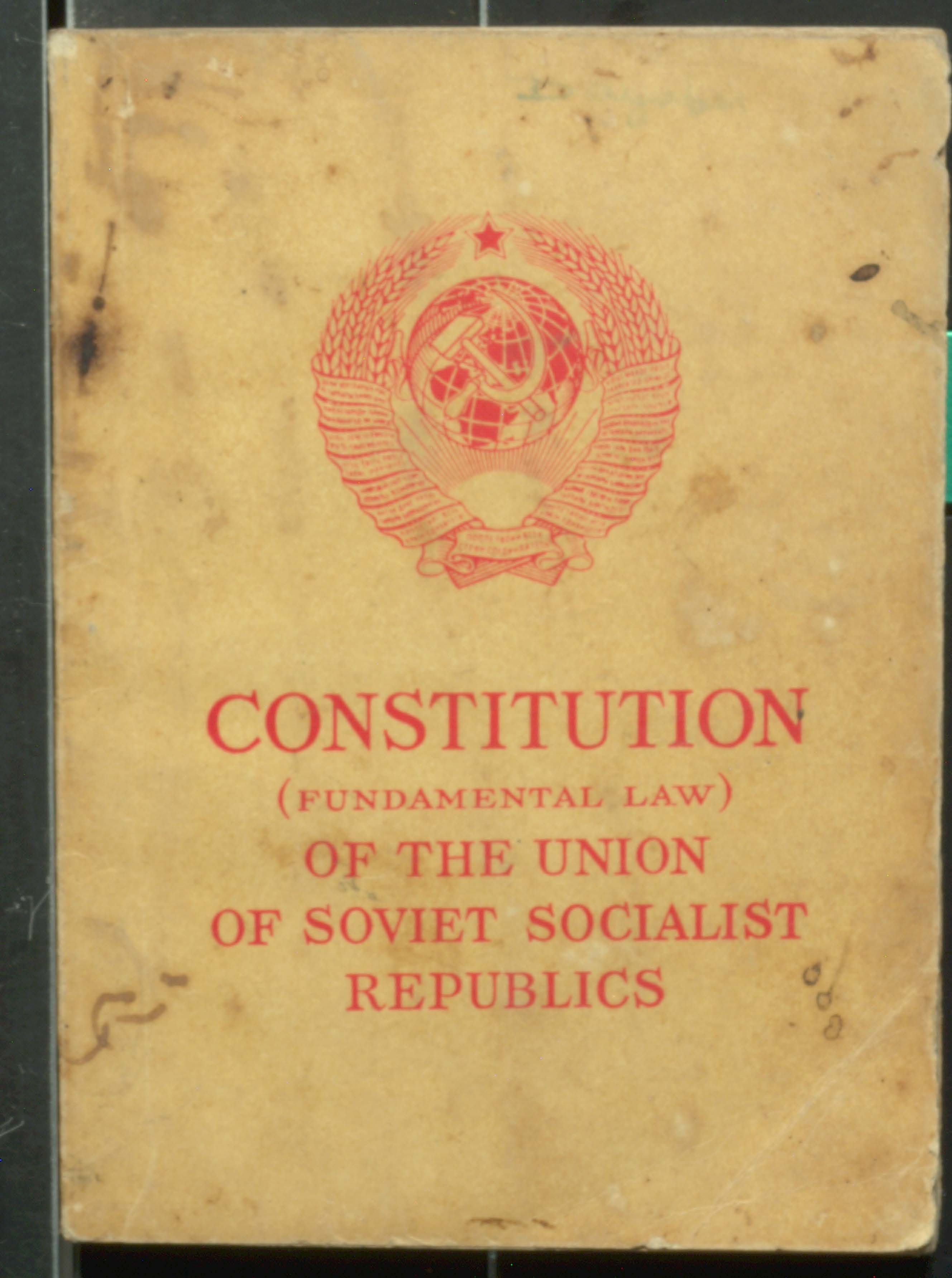 Constitution of The Union Of Soviet Socialist Republics