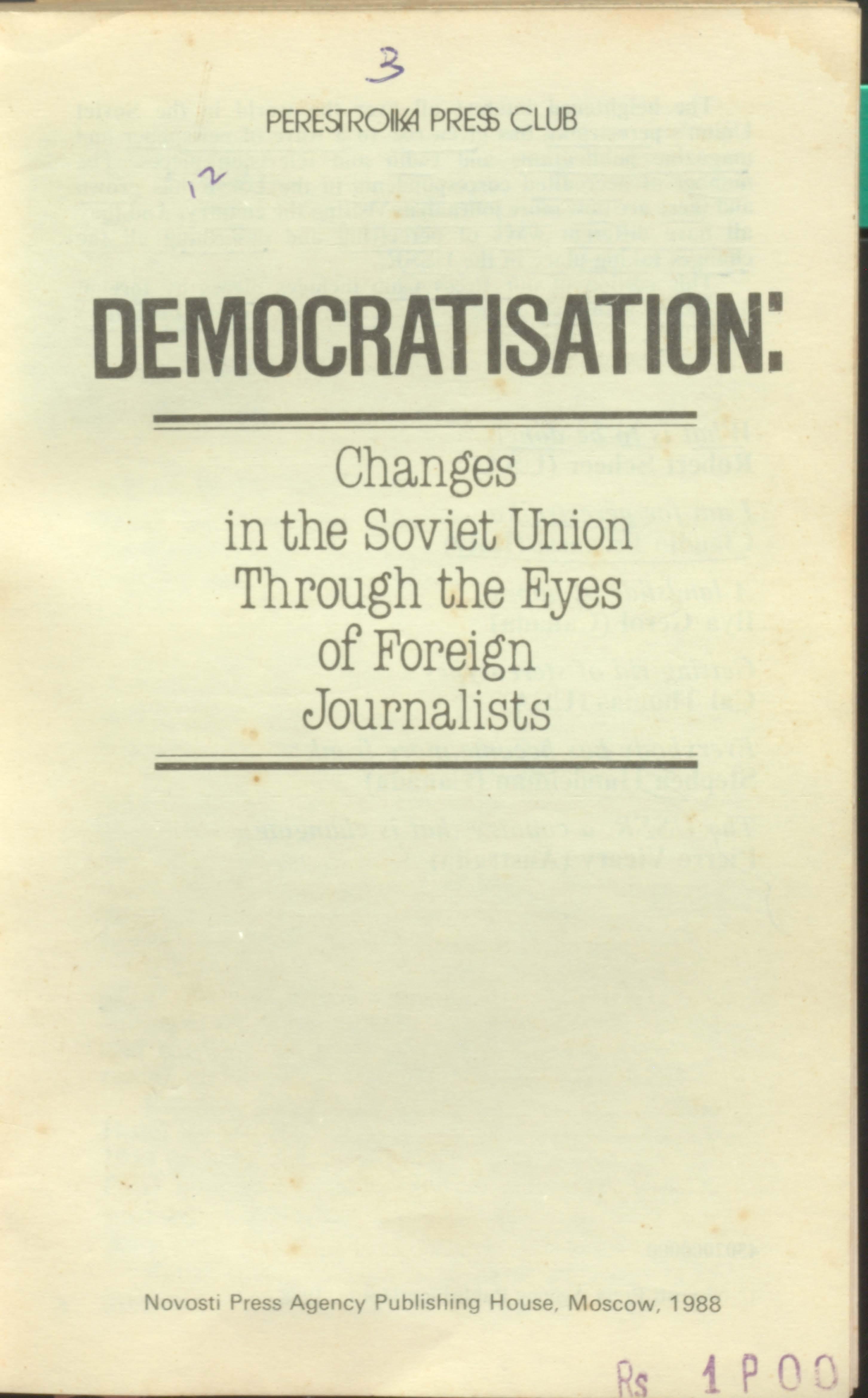 DEMOCRATISATION