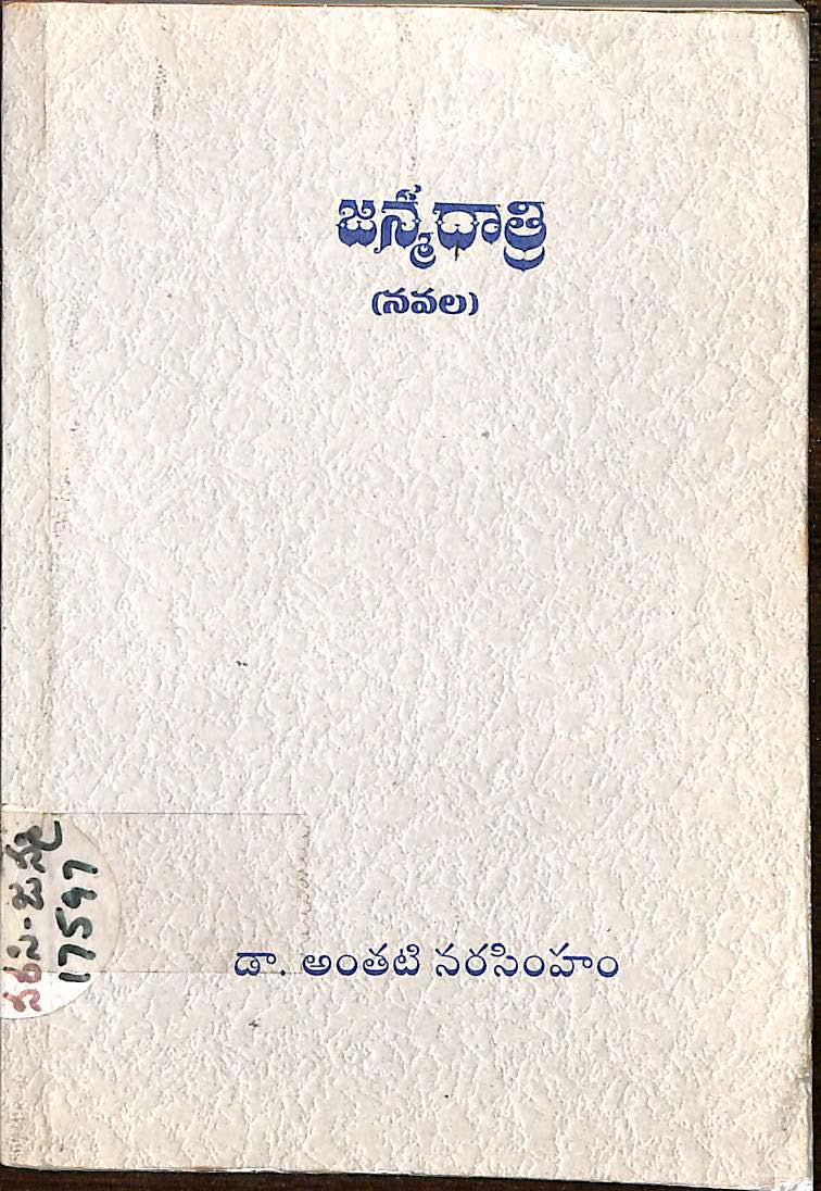 జన్మధాత్రి (నవల) 