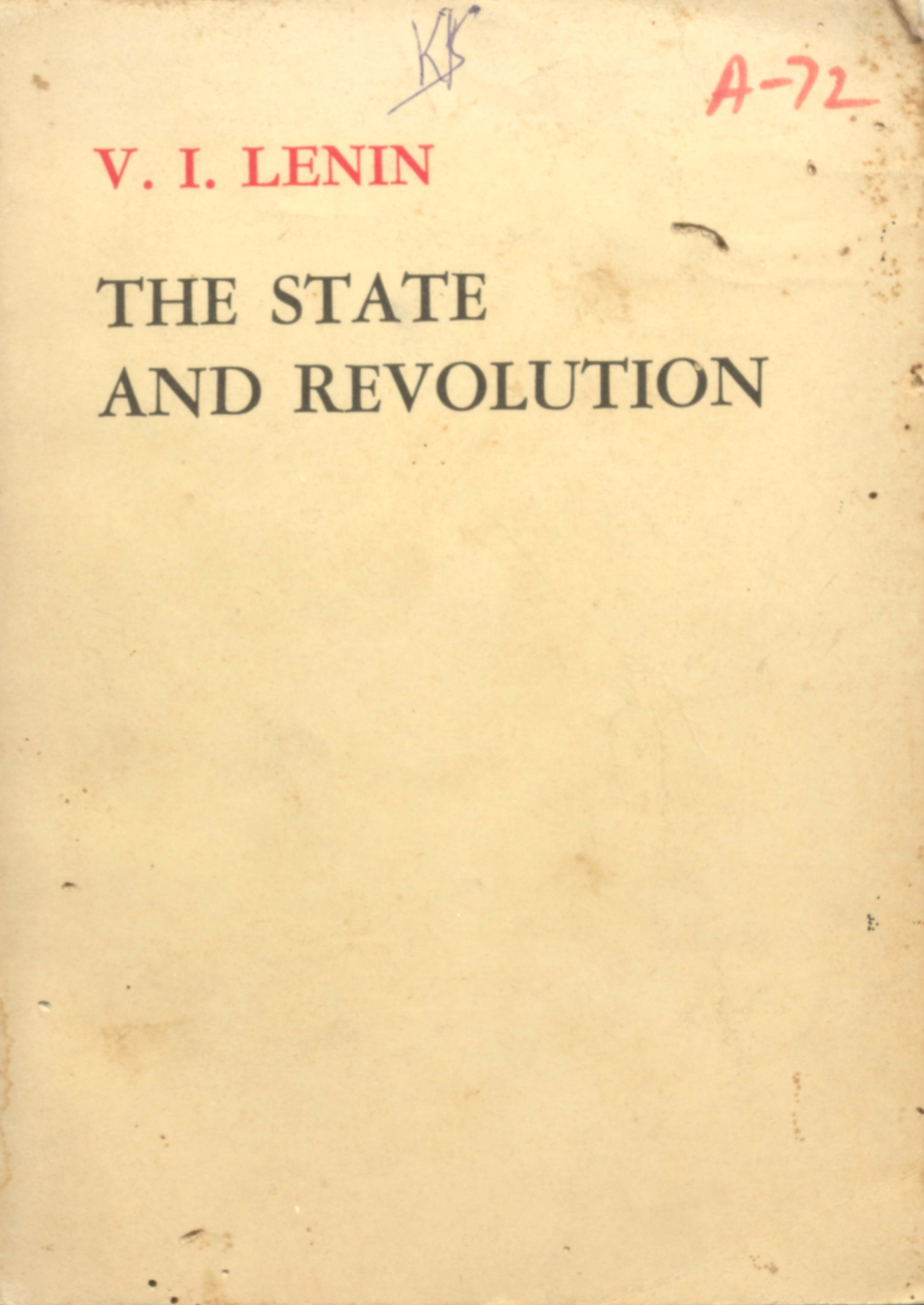 V.I.Lenin the state and revolution