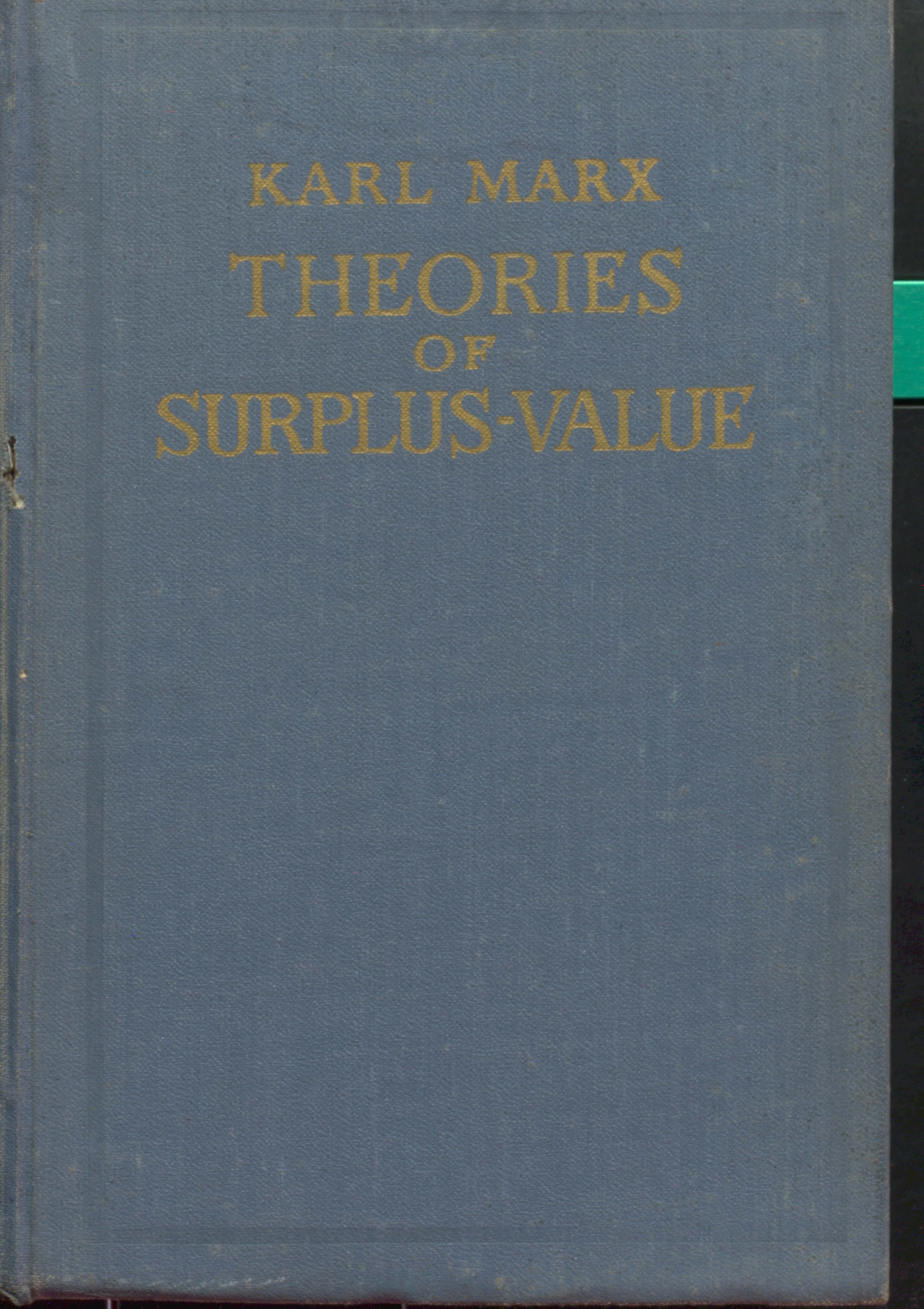 Karl marx theories of surplus value party-lll