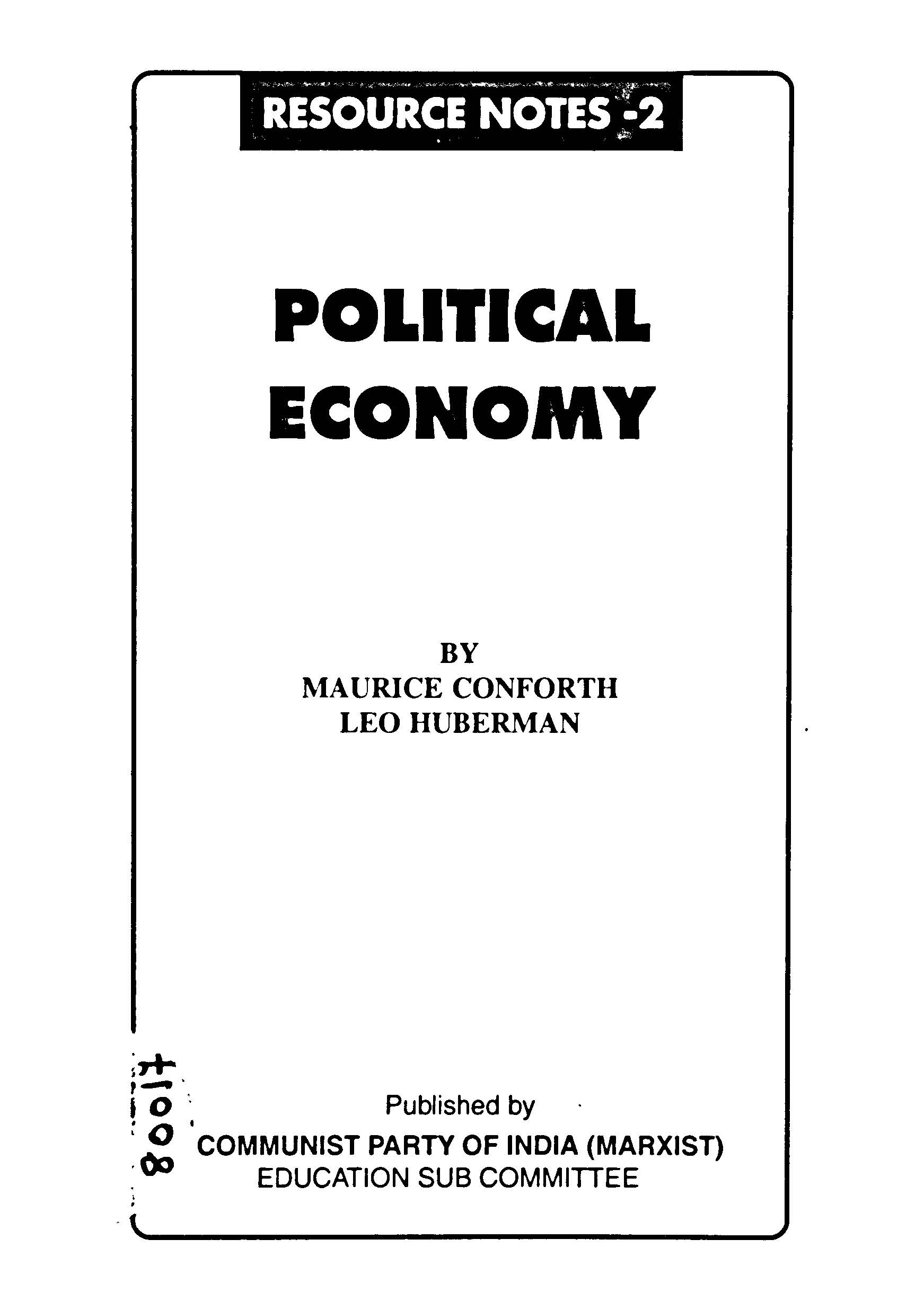 Resource notes-2 political economy